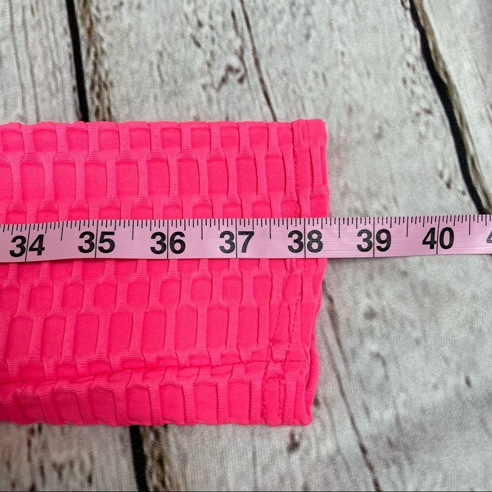 Pink Scrunch Leggings One Size / Medium Textured Booty Butt‎ Lift Compression - Picture 11 of 11